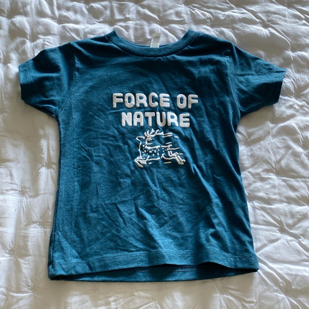 3T, T Shirt, Bella Canvas, Force of Nature, Blue